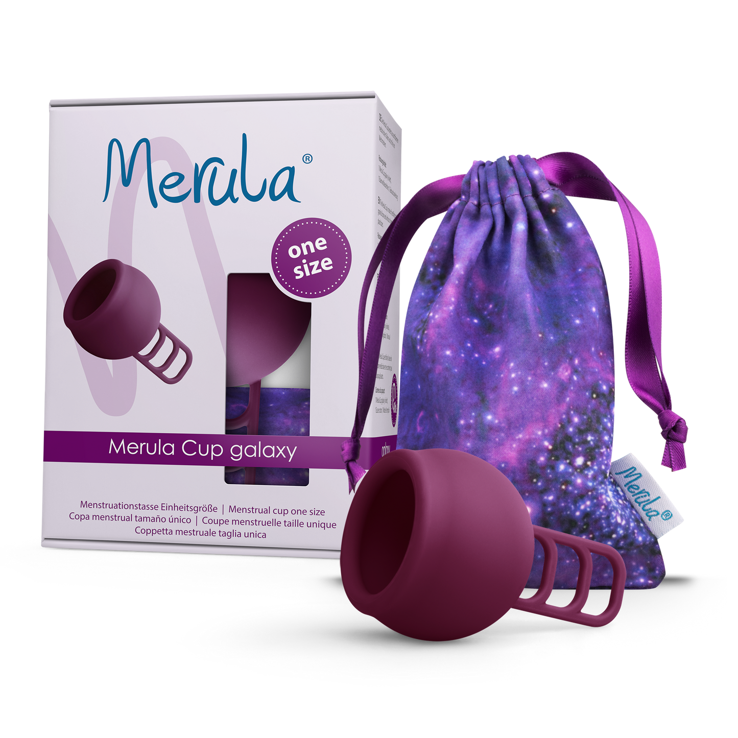 Merula Menstrual Cup One Size - Galaxy (Violet Purple)