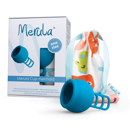 Merula Menstrual Cup One Size - Mermaid (Blue)