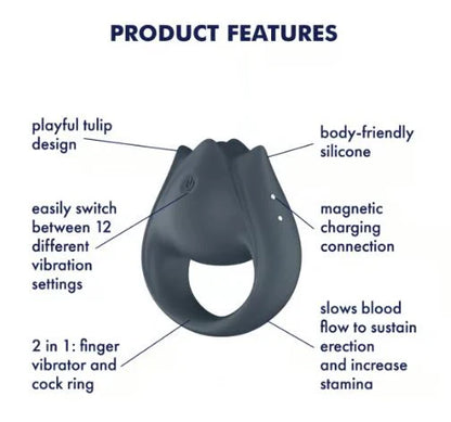 Satisfyer Perfect Pair 2 Hybrid Ring & Finger Vibe