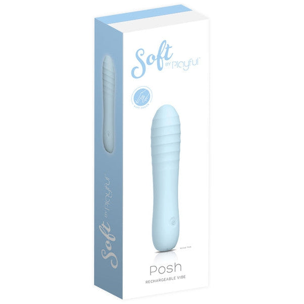 Playful Soft Posh Vibrator - Blue