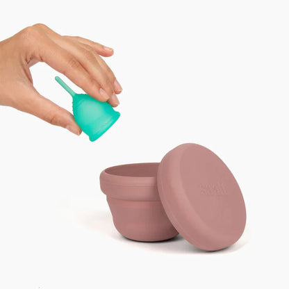 Saalt Compact Menstrual Cup or Disc Sanitiser - Rosewood Pink