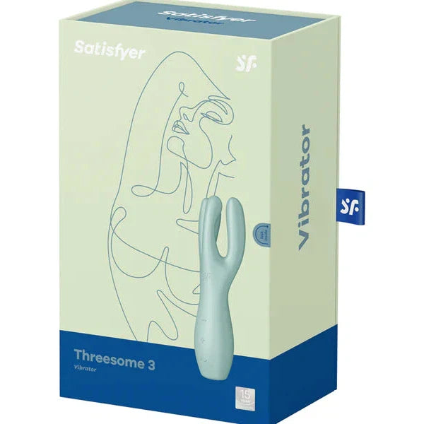 Satisfyer Threesome 3 Clitoral and Labia Stimulator - Mint