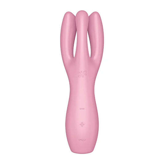 Satisfyer Threesome 3 Clitoral and Labia Stimulator - Pink