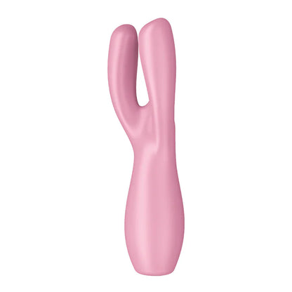 Satisfyer Threesome 3 Clitoral and Labia Stimulator - Pink