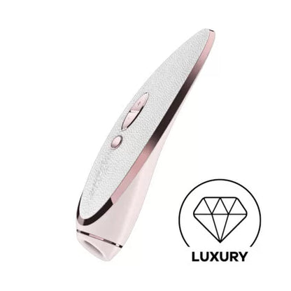 Satisfyer Luxury Air Pulse Stimulator + Vibrator -  Prêt-à-porter - White and Rose Gold