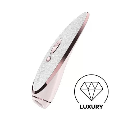 Satisfyer Luxury Air Pulse Stimulator + Vibrator -  Prêt-à-porter - White and Rose Gold