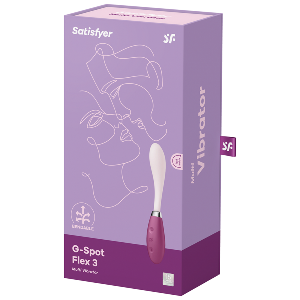 Satisfyer Flex 3 Bendable G-Spot & Rabbit Massager - Red