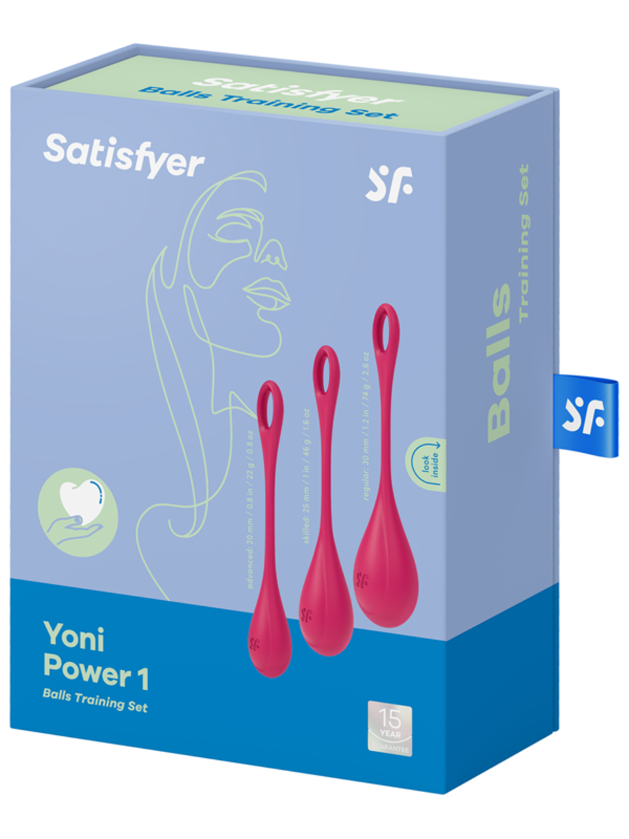 Satisfyer Kegel Training Set Yoni Power 1 - Red (3 Pack)