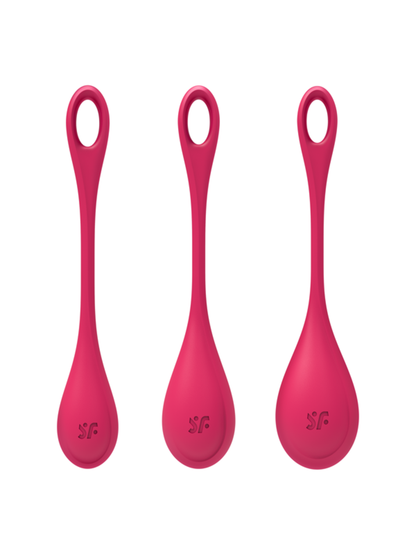 Satisfyer Kegel Training Set Yoni Power 1 - Red (3 Pack)