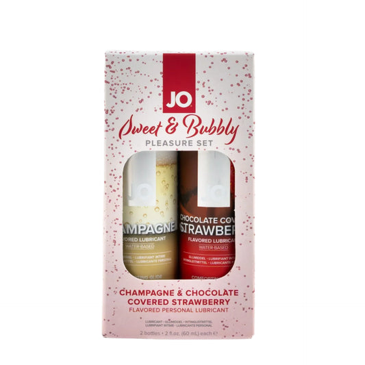 Jo Water-Based Lubricant Sweet & Bubbly Gift Pack - Champagne & Chocolate Covered Strawberry