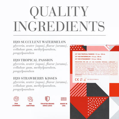 Jo Water-Based Lubricant Triple Pack - Flavours