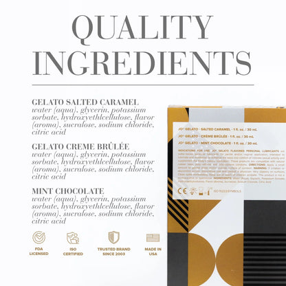Jo Water-Based Lubricant Triple Pack - Gelato