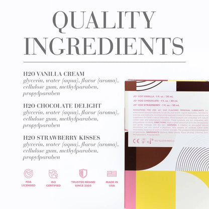 Jo Water-Based Lubricant Triple Pack - Neapolitan