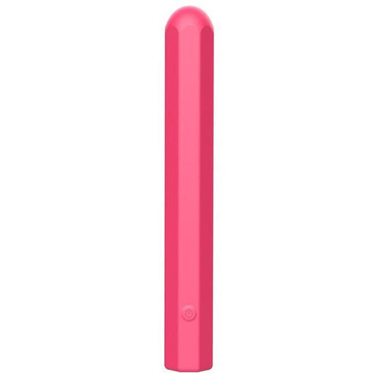 Playful Soft Chic Long Bullet Vibe - Coral Pink