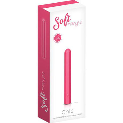 Playful Soft Chic Long Bullet Vibe - Coral Pink