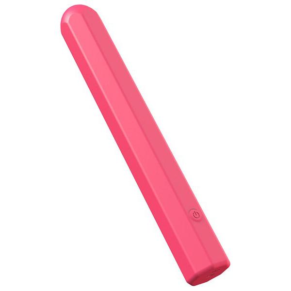 Playful Soft Chic Long Bullet Vibe - Coral Pink