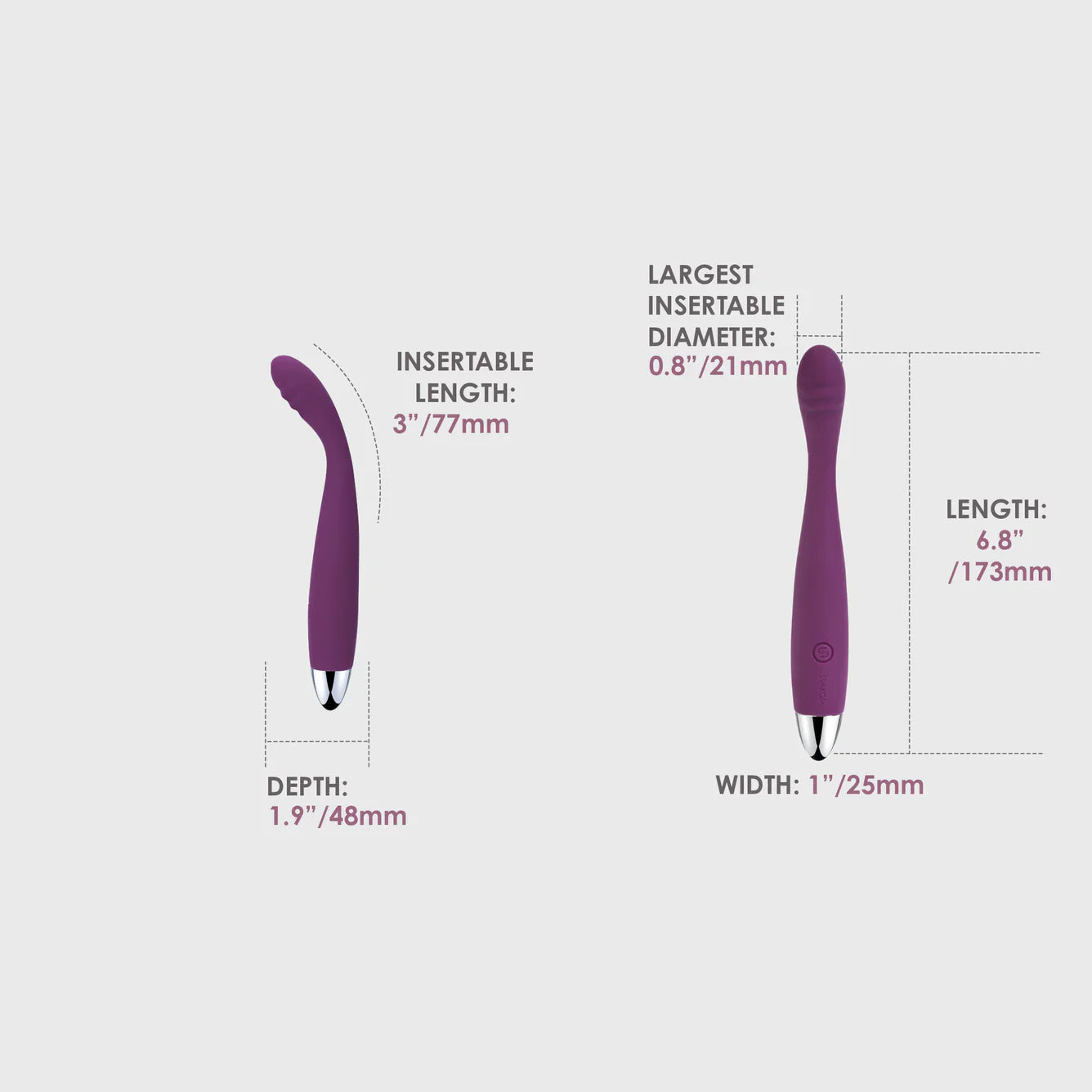 Svakom Cici Slim Flexible G-Spot Vibrator - Violet