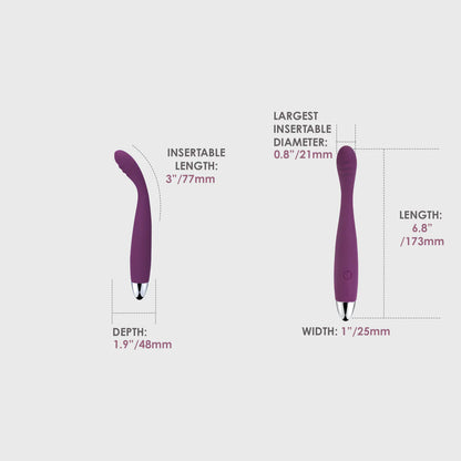 Svakom Cici Slim Flexible G-Spot Vibrator - Violet