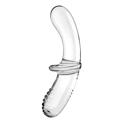 Satisfyer Double Ended Crystal Glass Dildo - Transparent