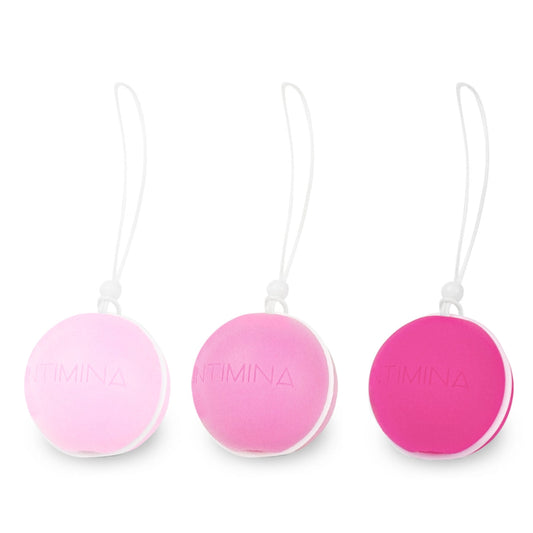 Pelotas de Kegel con peso para ejercitar las piernas INTIMINA Laselle (juego de 3)