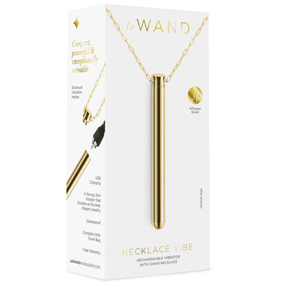Le Wand Chrome Vibrating Necklace - Gold