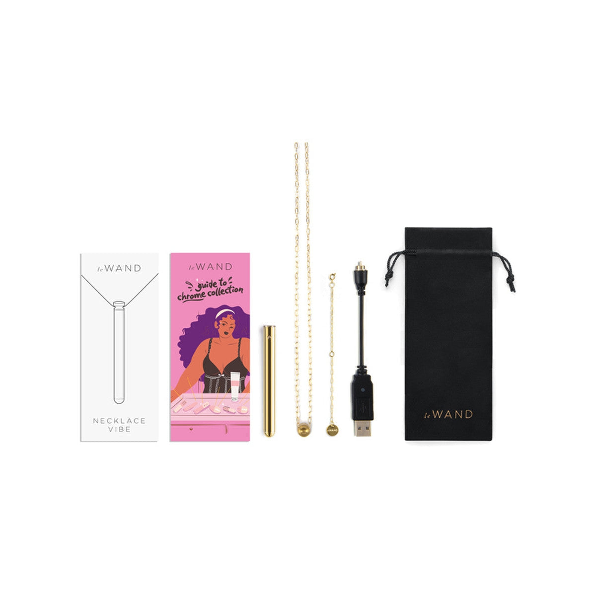 Le Wand Chrome Vibrating Necklace - Gold