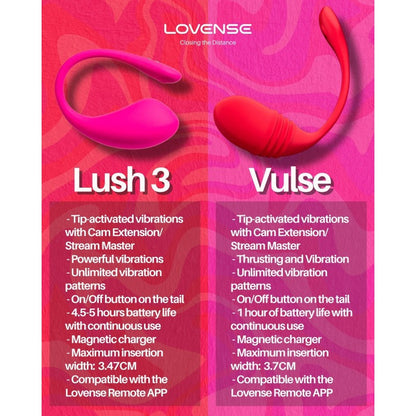 Lovense Lush 3 Wearable Egg Vibrator (Remote Controlled)
