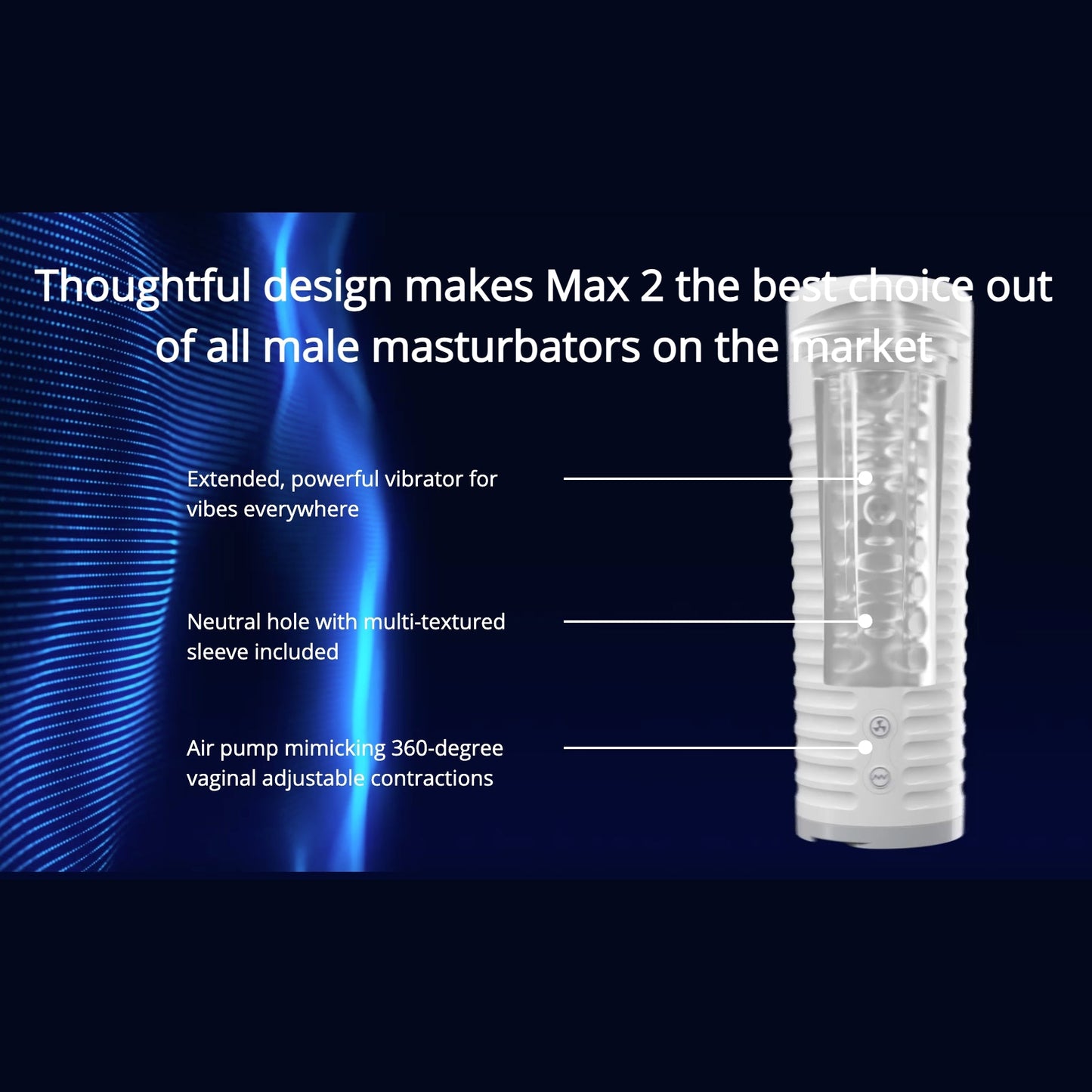 Lovense Max 2 Vibrating Male Masturbator (Remote Controlled)