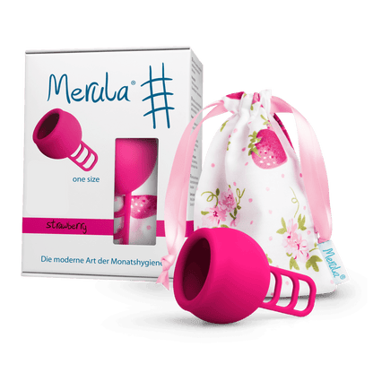Merula Menstrual Cup One Size - Strawberry (Pink)