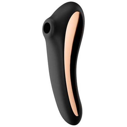 Satisfyer Dual Kiss Air Pulse & G-Spot Massager - Black