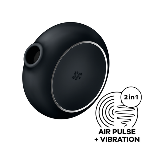 Satisfyer Pro To Go 3: Air Pulse Stimulator + Vibrator - Black