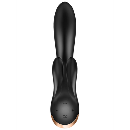 Satisfyer Double Flex Rabbit Vibrator (App Controlled) - Black