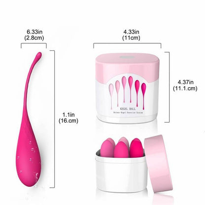 Playful Diamonds Weighted Kegel Eggs Training Set (6 Pack)