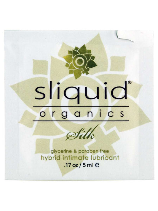 Sliquid Organics Silk Hybrid Aloe & Silicone Intimate Lubricant Sachet (5ml)