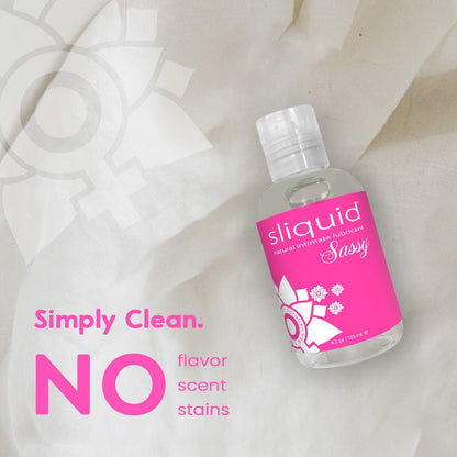 Sliquid Sassy Water-Based Natural Intimate Lubricant (125ml)