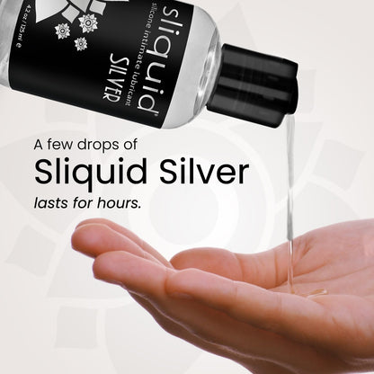 Sliquid Silver Natural Silicone-Based Intimate Lubricant (125ml)