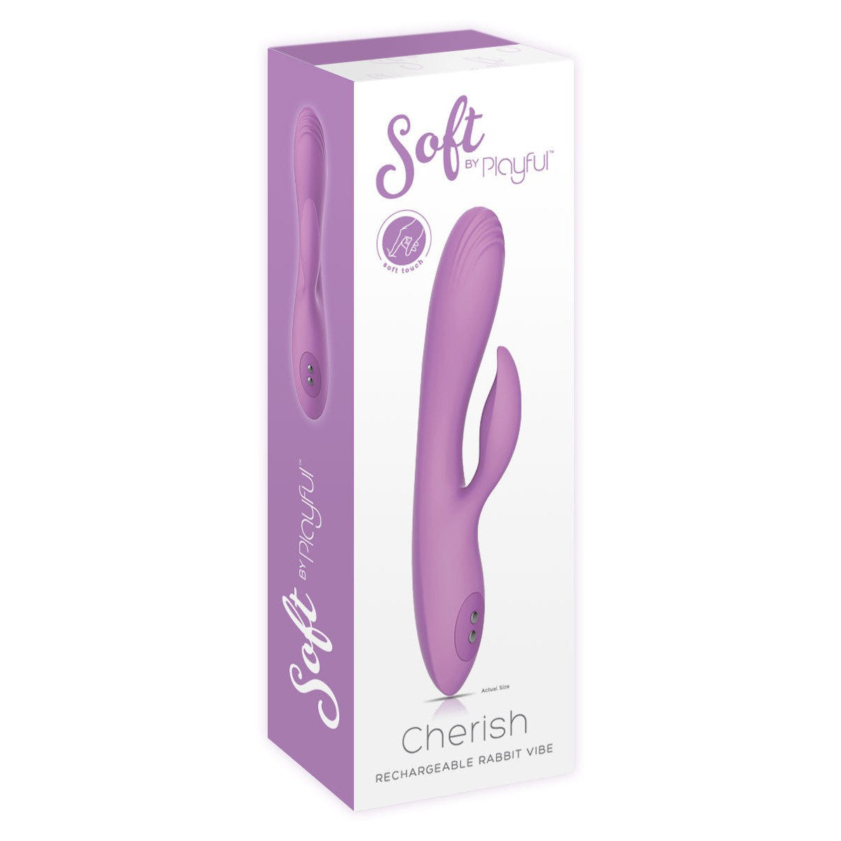 Playful Soft Cherish Rabbit Vibrator - Purple