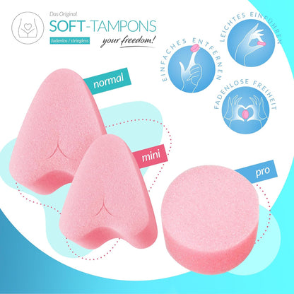 Joy Division Soft Tampon Menstrual Sponges - Mini (10 Pack)