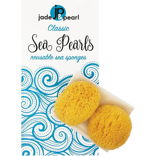 Jade & Pearl Reusable Sea Pearl Classic Menstrual Sponge - Large (2 Pack)