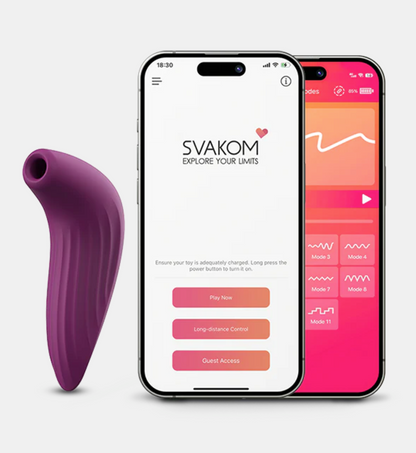 Svakom Pulse Union Clitoral Stimulator - Violet (App Controlled)