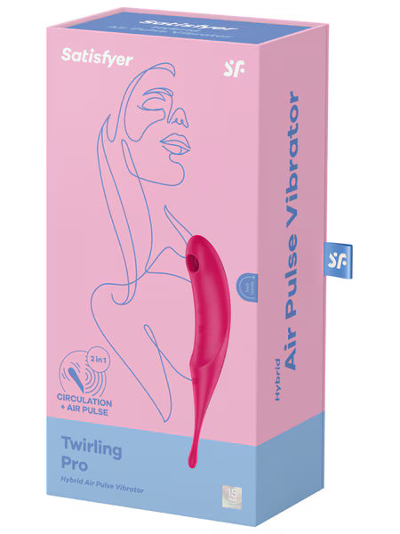 Satisfyer Twirling Pro Hybrid Air Pulse Vibrator - Red