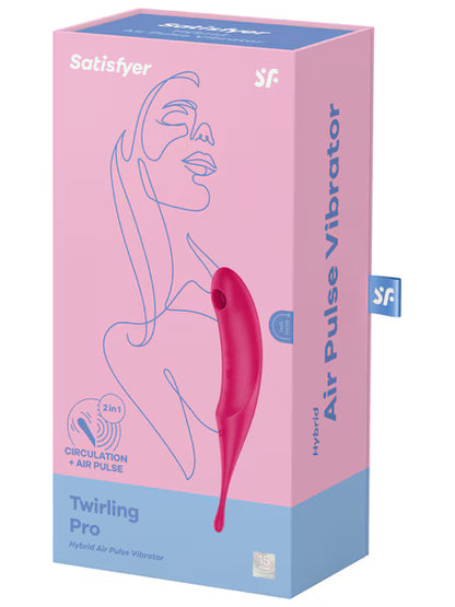 Satisfyer Twirling Pro Hybrid Air Pulse Vibrator - Red